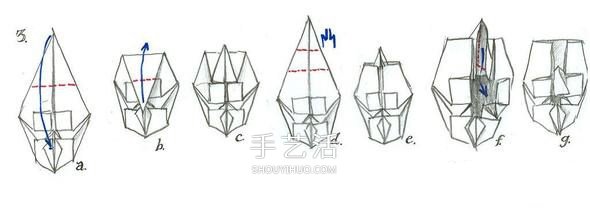 神秘自由斗士！V字仇殺隊面具的折紙方法圖解 -  rpnrmr.com