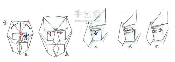 神秘自由斗士！V字仇殺隊面具的折紙方法圖解 -  rpnrmr.com