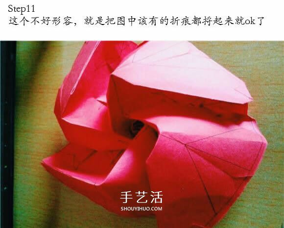 用CP圖折紙酒杯玫瑰 酒杯玫瑰的折法實拍教程 -  rpnrmr.com