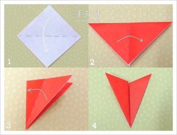 很簡(jiǎn)單康乃馨折紙步驟 兒童手工康乃馨折法 -  rpnrmr.com
