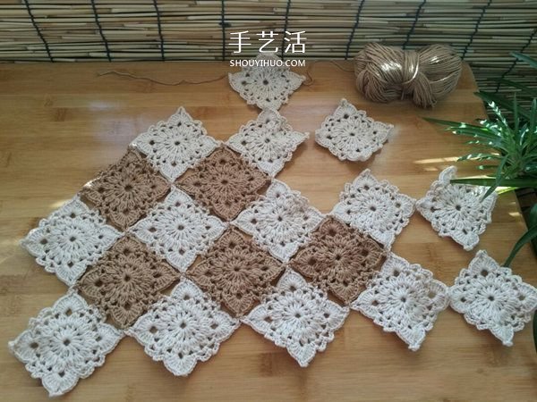 由單元花組合而成！手工鉤針編織漂亮毯子圖解 -  rpnrmr.com