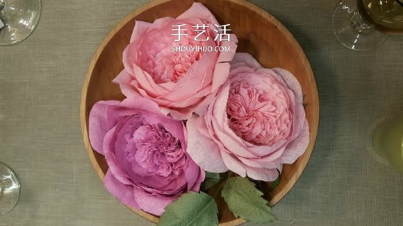 大衛(wèi)奧斯汀玫瑰做法 美麗到極致的皺紋紙玫瑰 -  rpnrmr.com