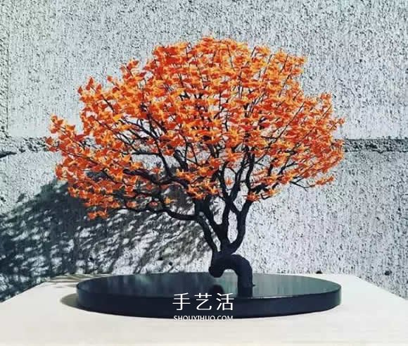 牛人折紙這么玩！上個千紙鶴制作精美盆景樹 -  rpnrmr.com