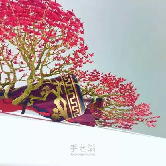 牛人折紙這么玩！上個千紙鶴制作精美盆景樹 -  rpnrmr.com