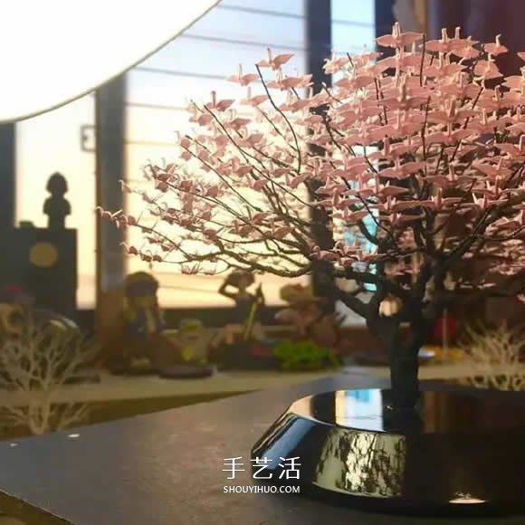 牛人折紙這么玩！上個千紙鶴制作精美盆景樹 -  rpnrmr.com