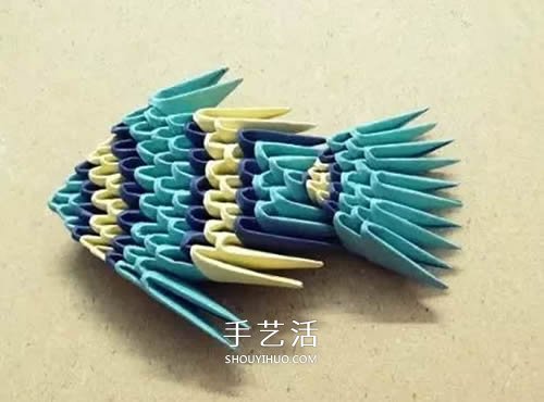三角插小魚折法圖解 簡單熱帶小魚用三角插做 -  rpnrmr.com