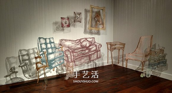 用線創(chuàng)作雕塑裝置 彷彿一吹即散的“線畫”  -  rpnrmr.com