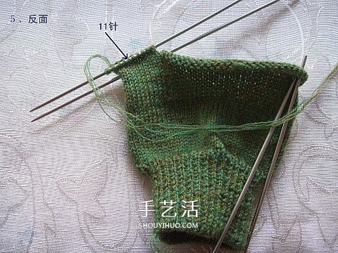 純色無花紋手套的織法 手工編織帶手指手套 -  rpnrmr.com
