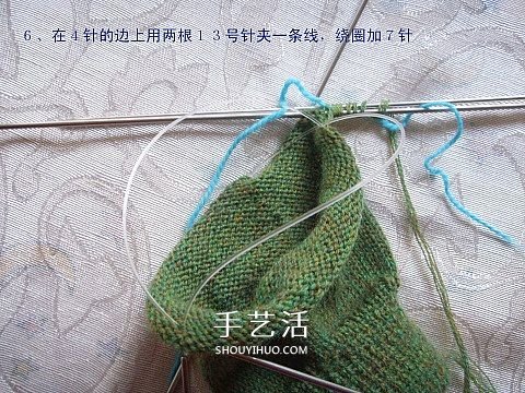 純色無花紋手套的織法 手工編織帶手指手套 -  rpnrmr.com