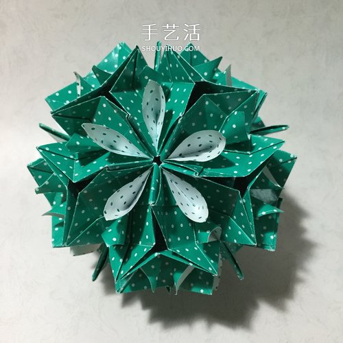 怎么折五瓣花花球的方法 五瓣花球的折紙圖解 -  rpnrmr.com