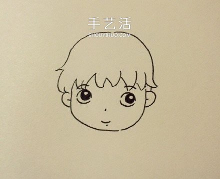 卡通風格帥氣高中男生的簡筆畫畫法圖片 -  rpnrmr.com