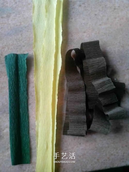 用皺紋紙做向日葵圖解 簡單詳細步驟DIY太陽花 -  rpnrmr.com