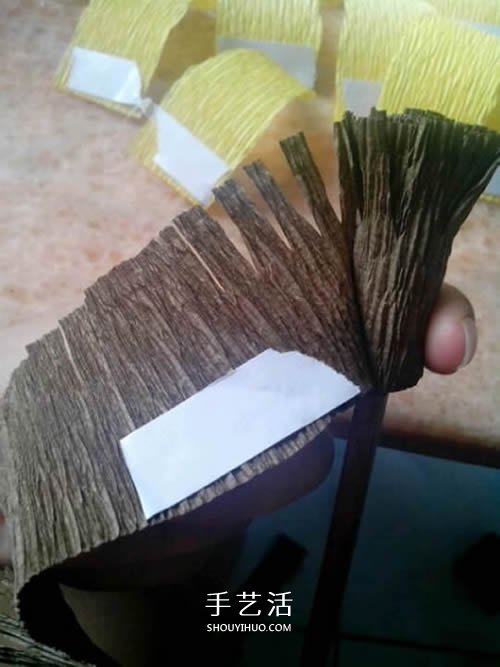 用皺紋紙做向日葵圖解 簡單詳細步驟DIY太陽花 -  rpnrmr.com