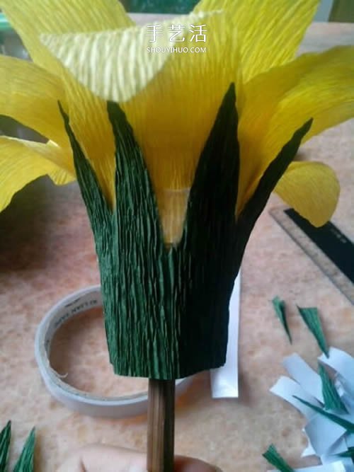 用皺紋紙做向日葵圖解 簡單詳細步驟DIY太陽花 -  rpnrmr.com