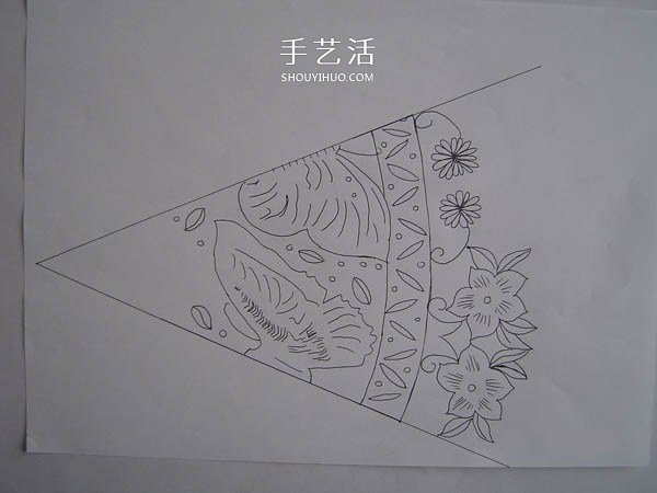 蝶戀花剪紙圖解步驟 福字蝶戀花窗花的剪法 -  rpnrmr.com