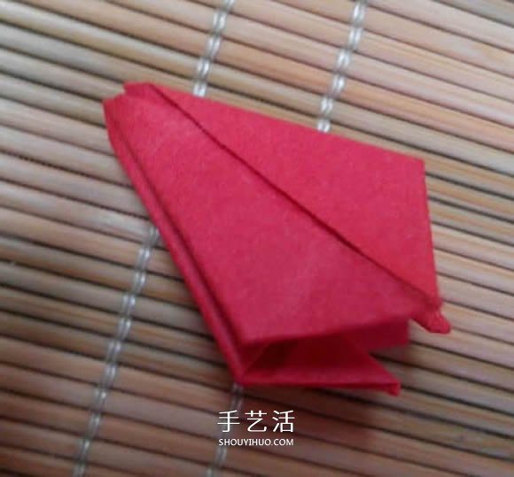即將完全開花的荷花的折紙方法圖解過程 -  rpnrmr.com