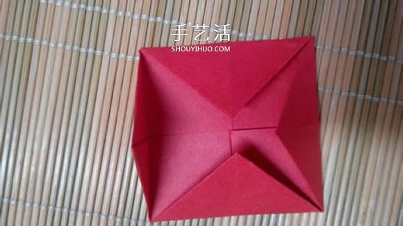 即將完全開花的荷花的折紙方法圖解過程 -  rpnrmr.com