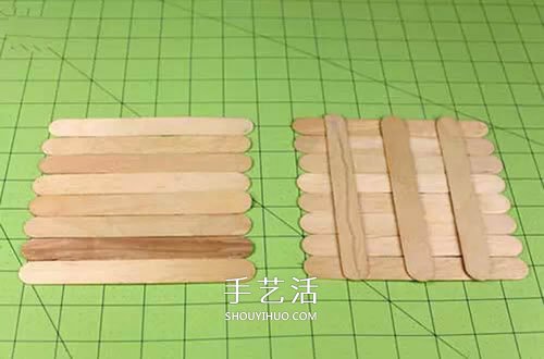 雪糕棍變廢為寶 DIY四方收納盒、筆筒的方法 -  rpnrmr.com