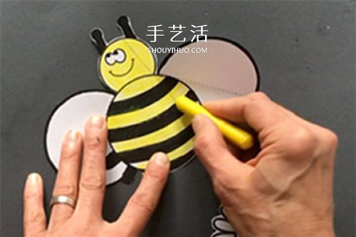 母親節(jié)卡通賀卡制作 可愛(ài)小蜜蜂母親節(jié)卡片DIY -  rpnrmr.com