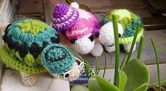 鉤針編織小烏龜?shù)姆椒?手工烏龜玩偶的編法 -  rpnrmr.com