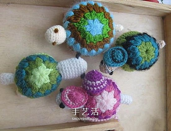 鉤針編織小烏龜?shù)姆椒?手工烏龜玩偶的編法 -  rpnrmr.com