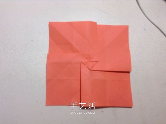 怎么折紙?jiān)录净ǖ姆椒?手工月季花的折法圖解 -  rpnrmr.com