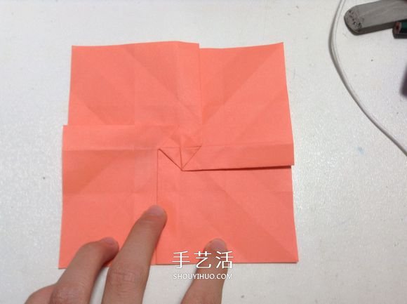 怎么折紙?jiān)录净ǖ姆椒?手工月季花的折法圖解 -  rpnrmr.com