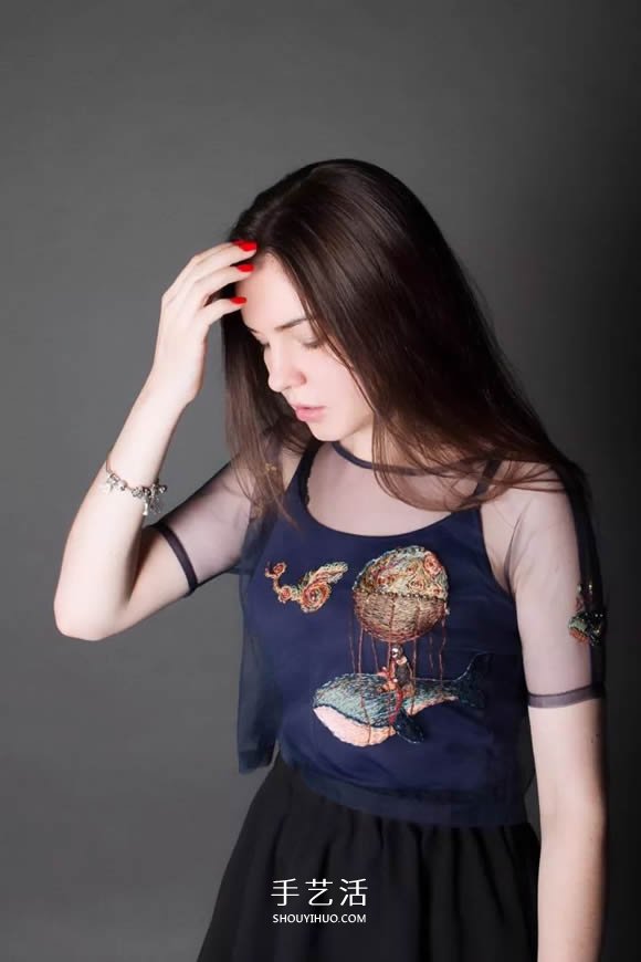 在薄紗上刺繡 讓衣服仿佛活過來了一樣精彩！ -  rpnrmr.com