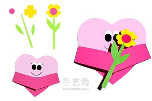 創(chuàng)意母親節(jié)卡片DIY 卡紙制作愛心娃娃賀卡 -  rpnrmr.com