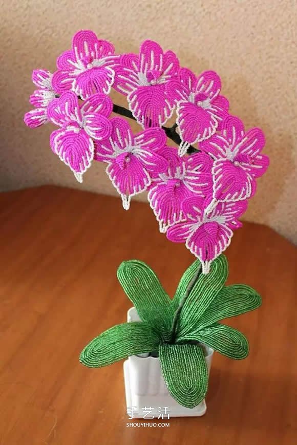 美到極致的串珠花朵 做成插花工藝品裝飾 -  rpnrmr.com