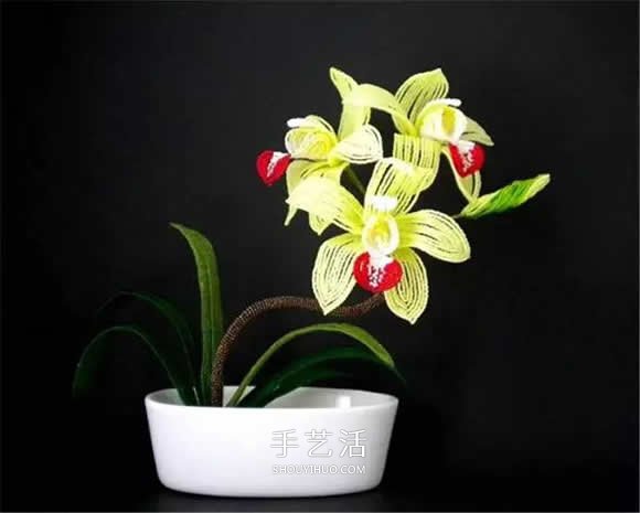 美到極致的串珠花朵 做成插花工藝品裝飾 -  rpnrmr.com