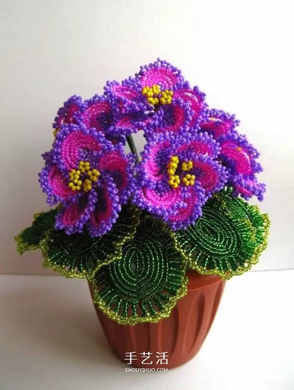 美到極致的串珠花朵 做成插花工藝品裝飾 -  rpnrmr.com