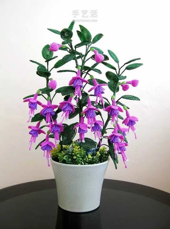 美到極致的串珠花朵 做成插花工藝品裝飾 -  rpnrmr.com