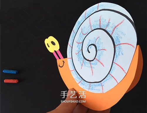 小蝸牛的手工制作教程 幼兒園用卡紙做蝸牛 -  rpnrmr.com