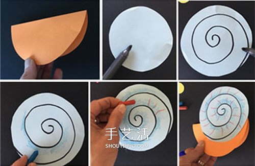 小蝸牛的手工制作教程 幼兒園用卡紙做蝸牛 -  rpnrmr.com
