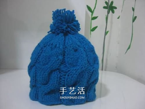 帶辮子毛線帽子的編法 可愛俏皮帽子編織圖解 -  rpnrmr.com