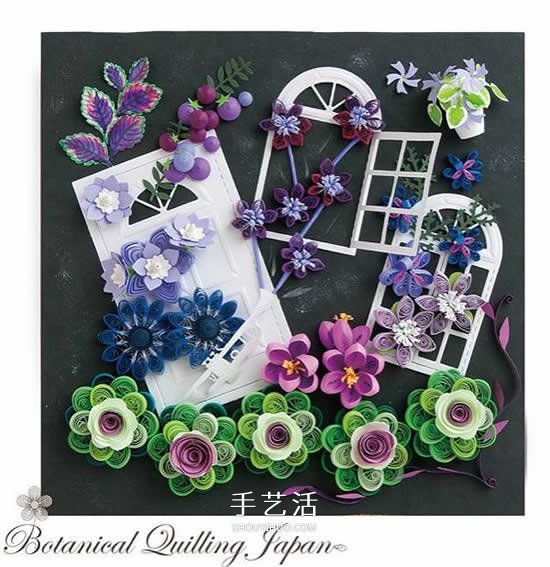 簡直美炸了！手工立體卷紙花作品圖片大全 -  rpnrmr.com