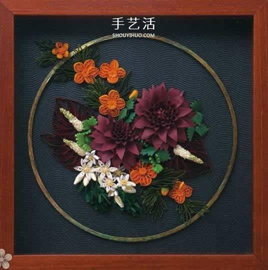 簡直美炸了！手工立體卷紙花作品圖片大全 -  rpnrmr.com