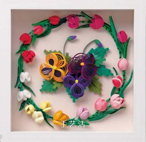 簡直美炸了！手工立體卷紙花作品圖片大全 -  rpnrmr.com