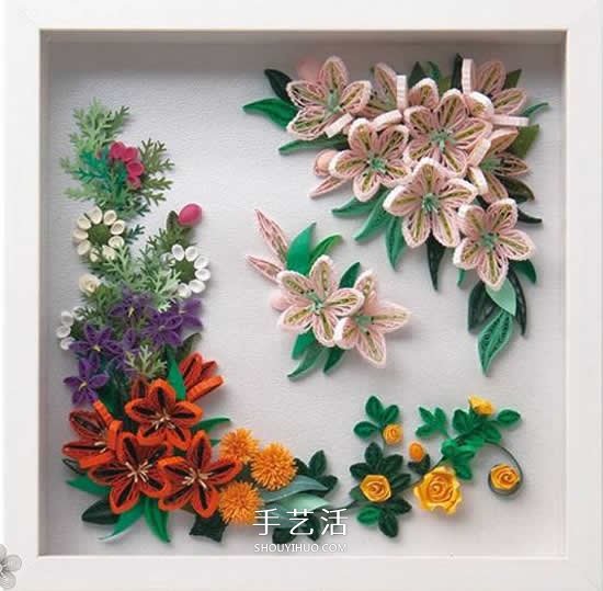 簡直美炸了！手工立體卷紙花作品圖片大全 -  rpnrmr.com