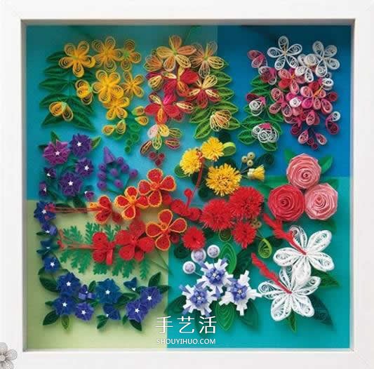 簡直美炸了！手工立體卷紙花作品圖片大全 -  rpnrmr.com