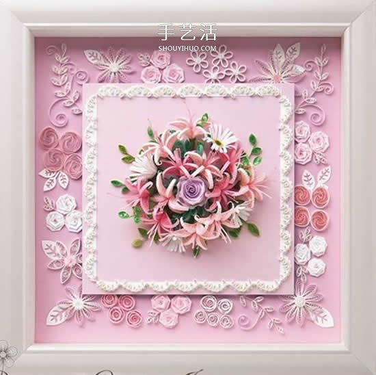 簡直美炸了！手工立體卷紙花作品圖片大全 -  rpnrmr.com