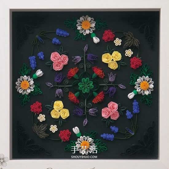 簡直美炸了！手工立體卷紙花作品圖片大全 -  rpnrmr.com