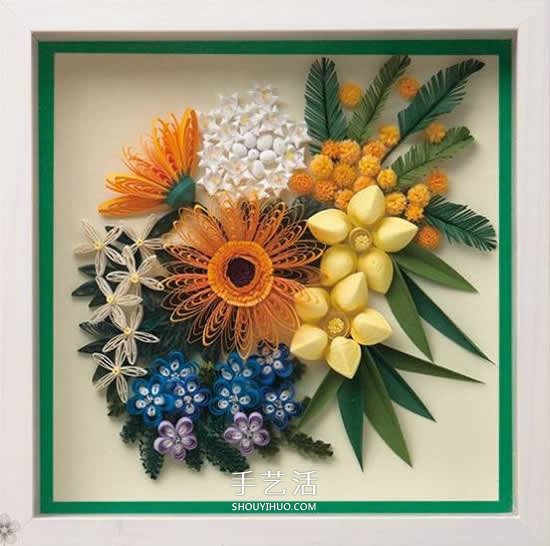 簡直美炸了！手工立體卷紙花作品圖片大全 -  rpnrmr.com