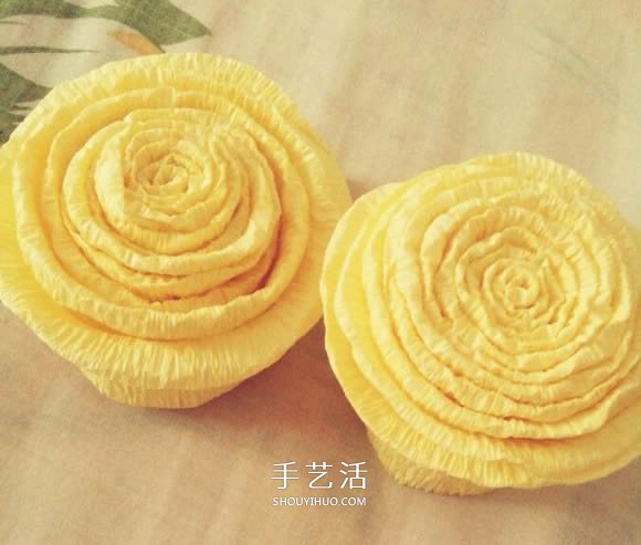 超像蛋糕的花朵！皺紋紙手工制作蛋糕花圖解 -  rpnrmr.com