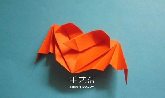 會飛的心折紙圖解教程 折紙愛心的折法帶翅膀 -  rpnrmr.com