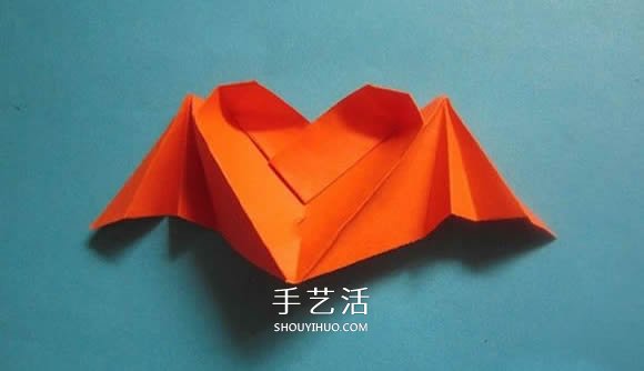 會飛的心折紙圖解教程 折紙愛心的折法帶翅膀 -  rpnrmr.com