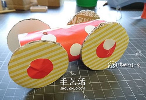 自制橡皮筋回力車教程 橡皮筋動力小車制作圖 -  rpnrmr.com