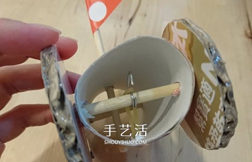 自制橡皮筋回力車教程 橡皮筋動力小車制作圖 -  rpnrmr.com