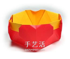 帶愛心紙盒子的折法 有四個(gè)心形收納盒的折法 -  rpnrmr.com